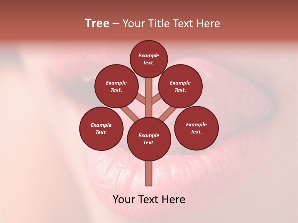Licking Lips PowerPoint Template