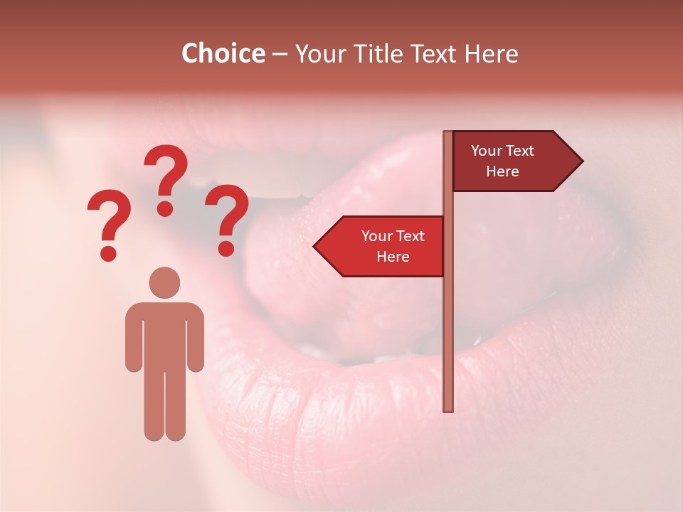 Licking Lips PowerPoint Template