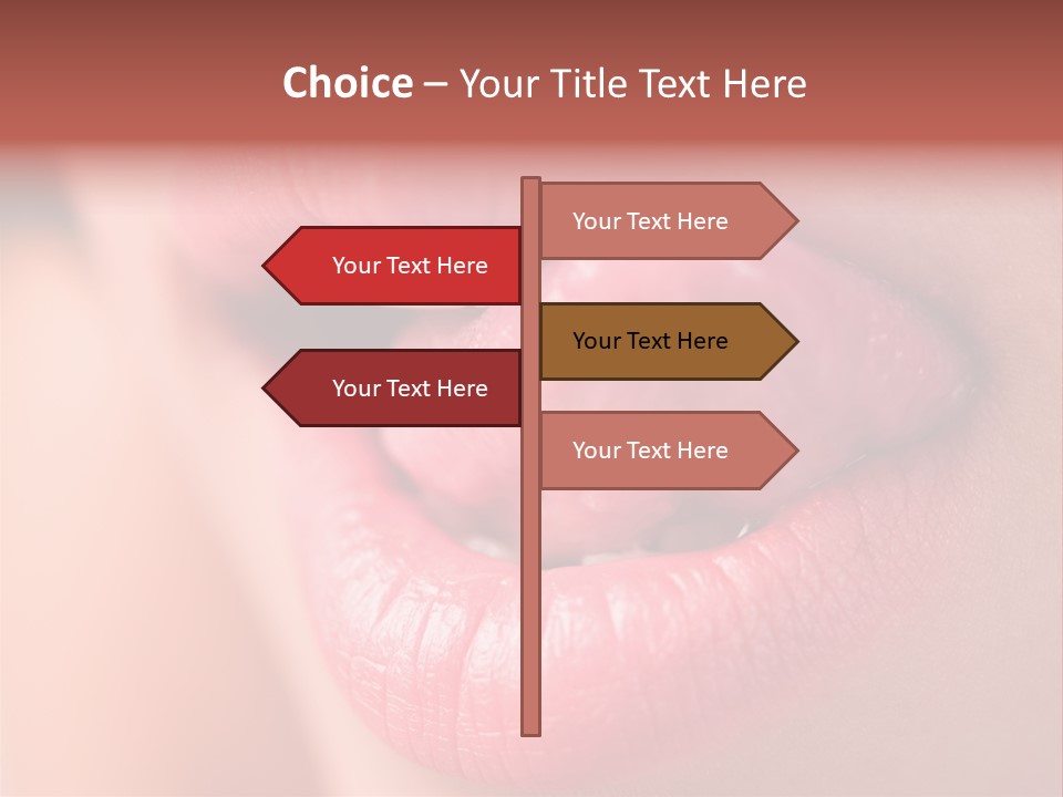 Licking Lips PowerPoint Template