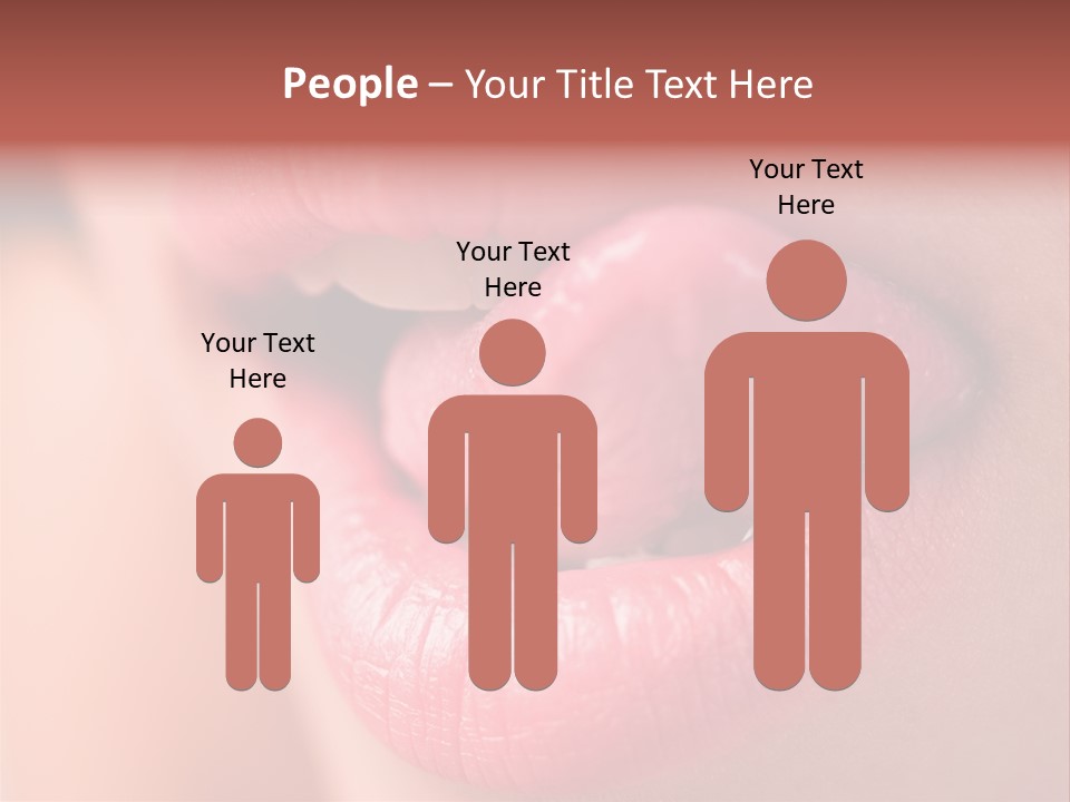 Licking Lips PowerPoint Template