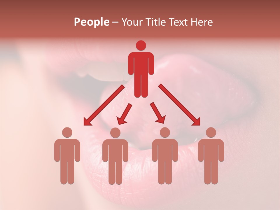 Licking Lips PowerPoint Template