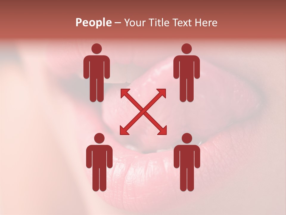 Licking Lips PowerPoint Template
