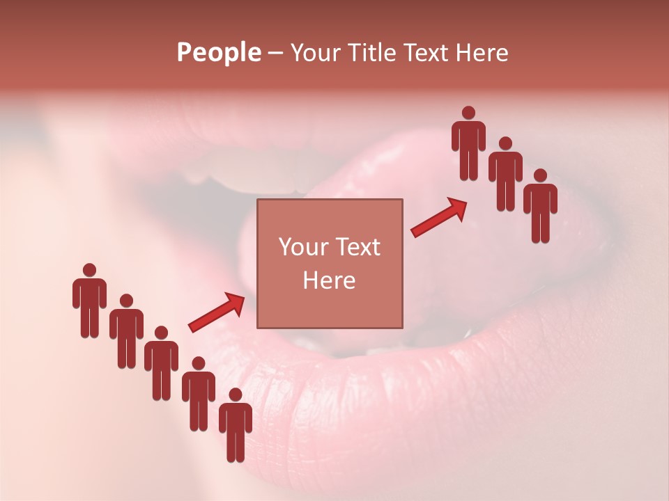 Licking Lips PowerPoint Template