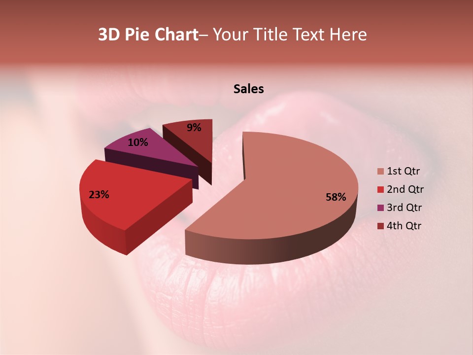 Licking Lips PowerPoint Template