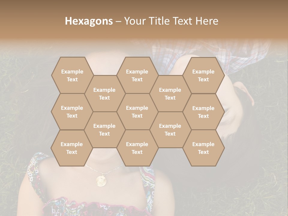 Brother And Sister Playing PowerPoint Template