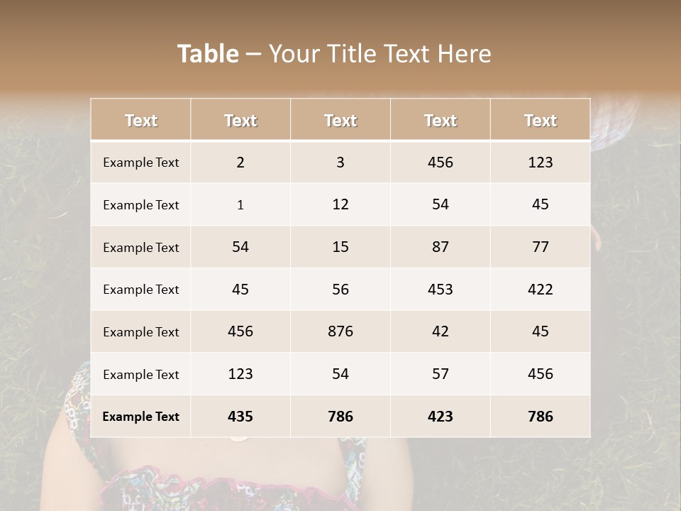 Brother And Sister Playing PowerPoint Template