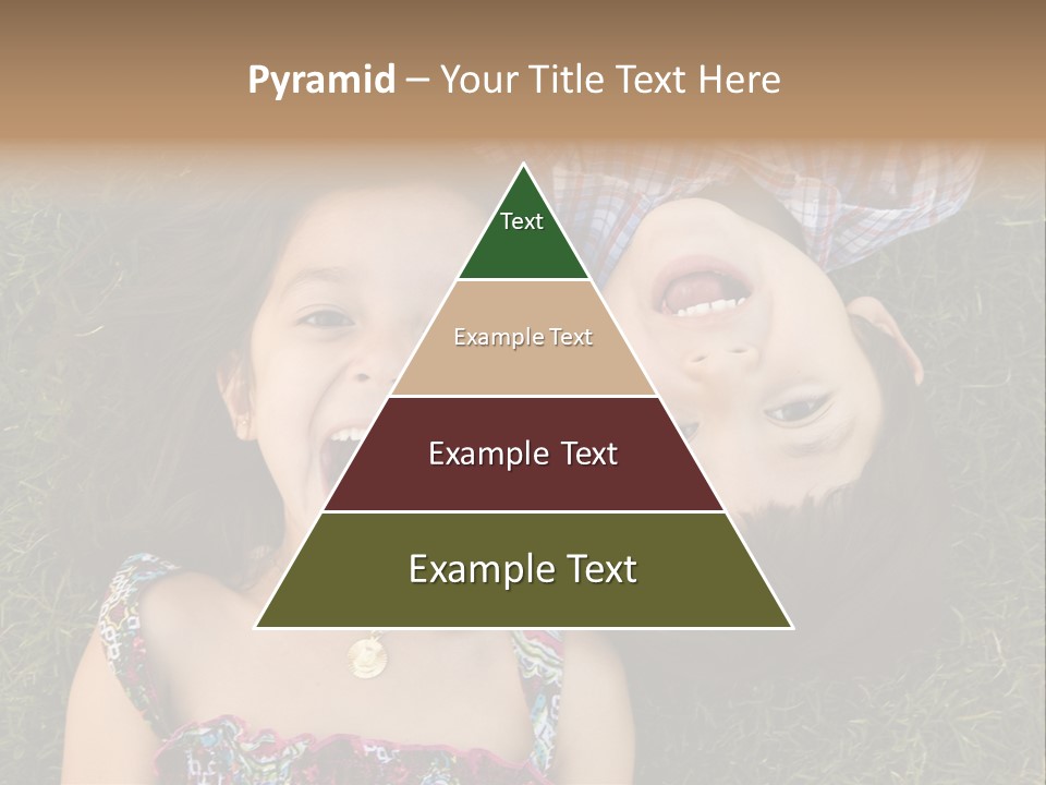 Brother And Sister Playing PowerPoint Template