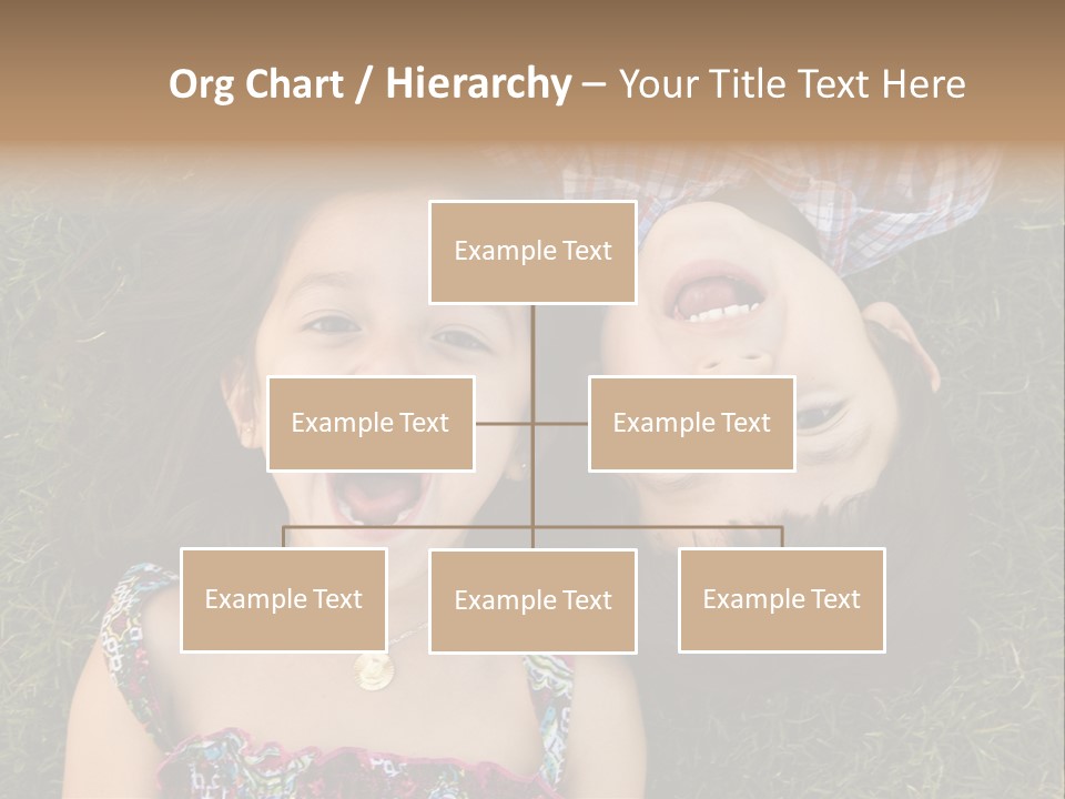 Brother And Sister Playing PowerPoint Template
