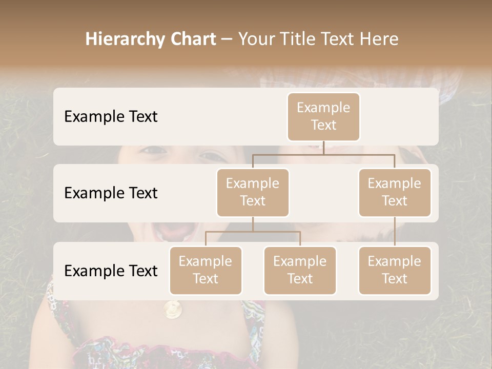 Brother And Sister Playing PowerPoint Template