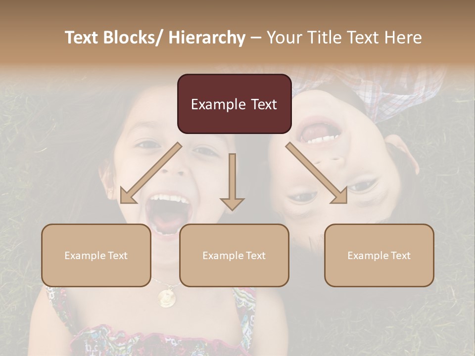 Brother And Sister Playing PowerPoint Template