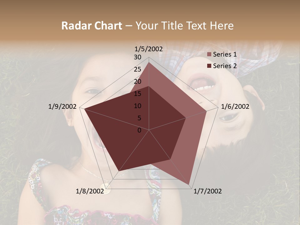 Brother And Sister Playing PowerPoint Template