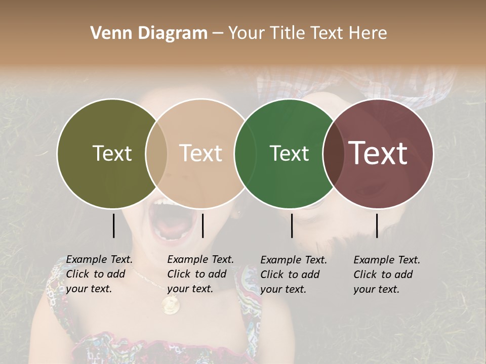 Brother And Sister Playing PowerPoint Template
