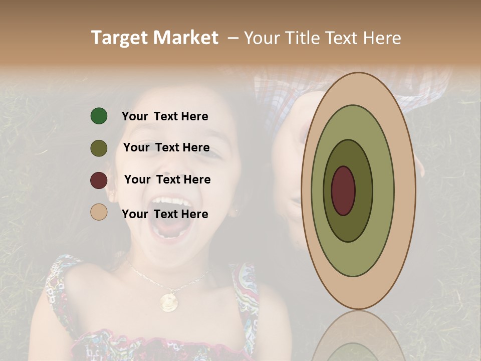 Brother And Sister Playing PowerPoint Template