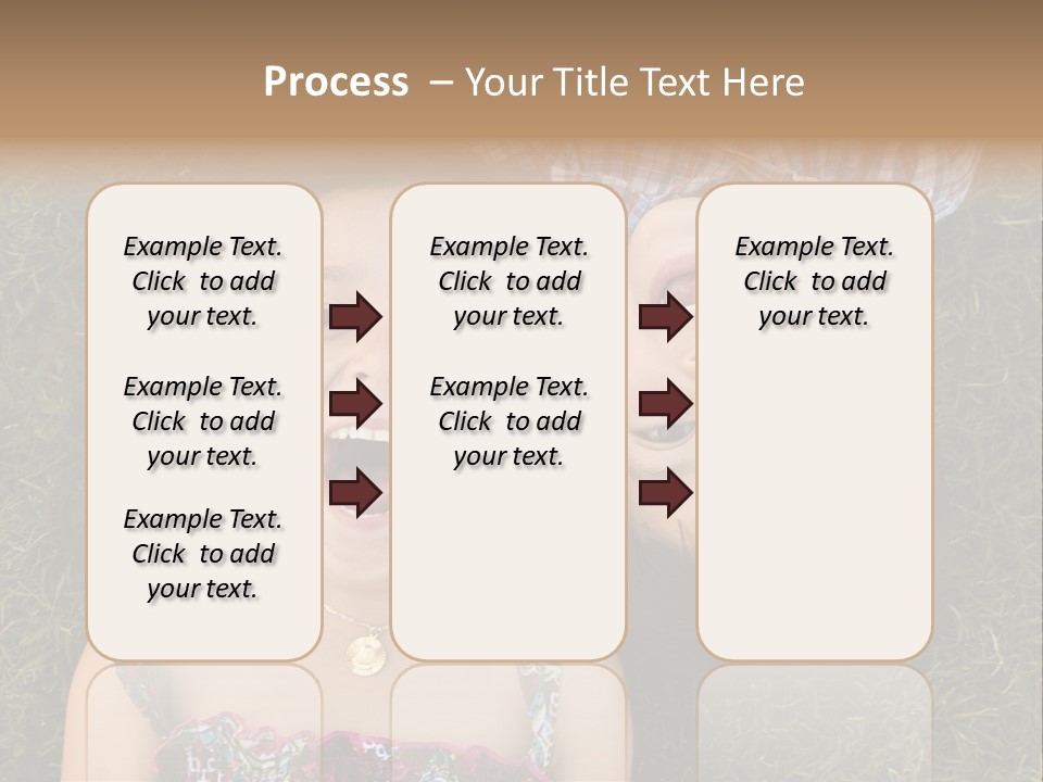 Brother And Sister Playing PowerPoint Template