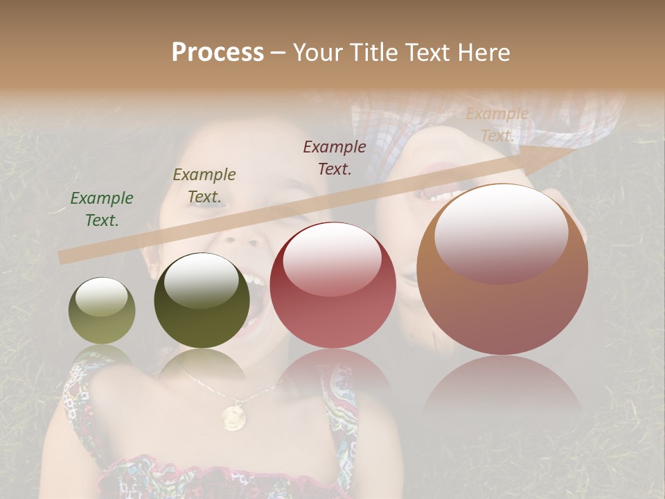 Brother And Sister Playing PowerPoint Template