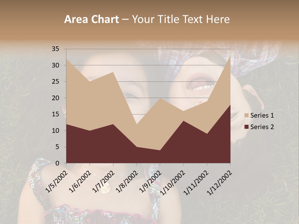 Brother And Sister Playing PowerPoint Template