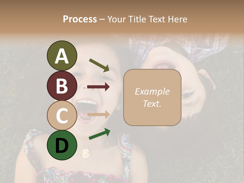 Brother And Sister Playing PowerPoint Template