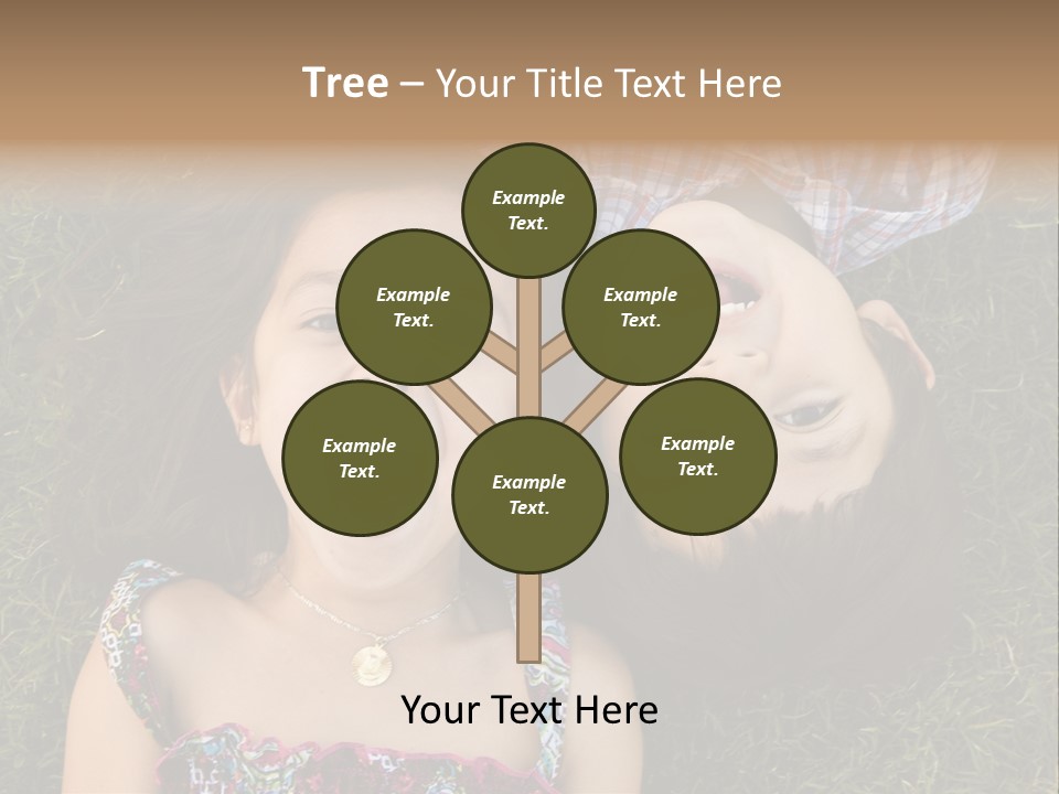 Brother And Sister Playing PowerPoint Template