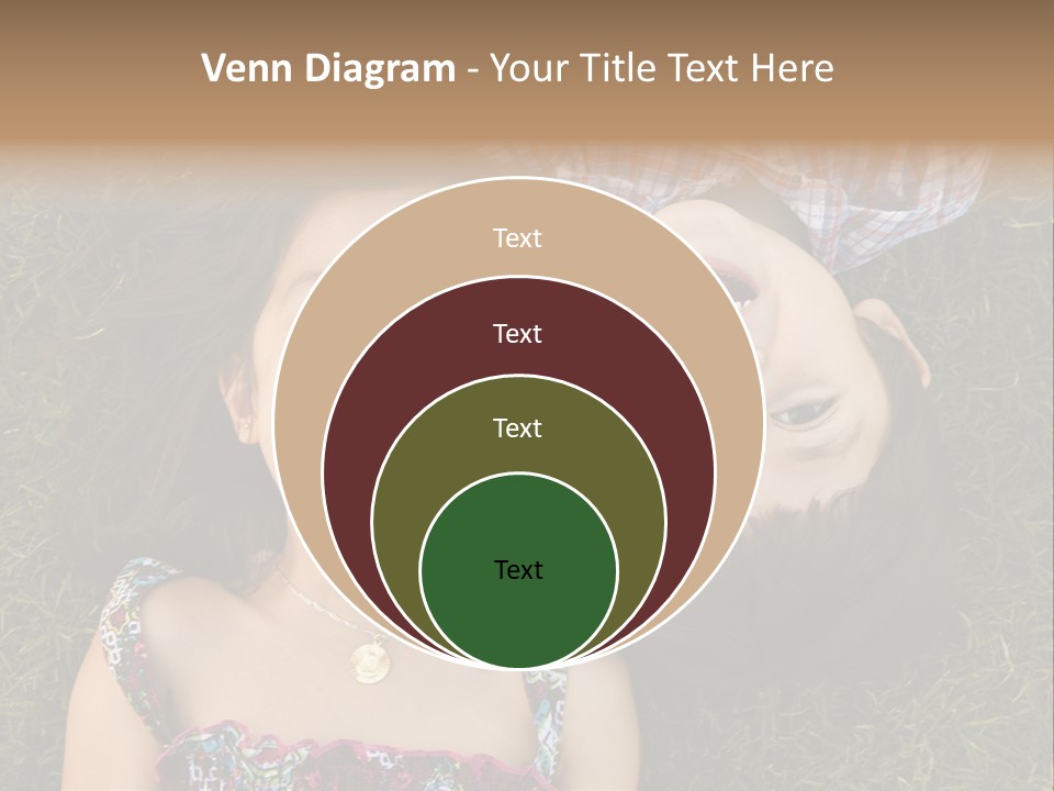 Brother And Sister Playing PowerPoint Template