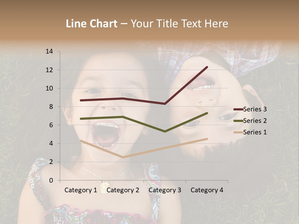 Brother And Sister Playing PowerPoint Template