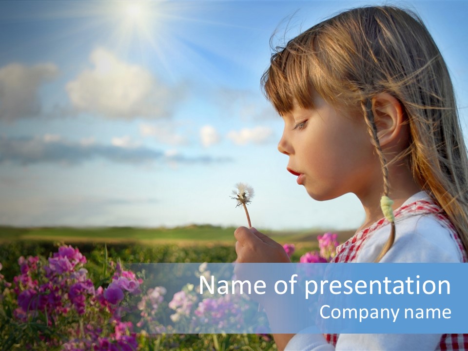 Little Girl PowerPoint Template