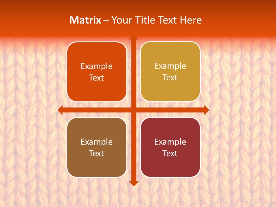 Woolen Knitting Textile PowerPoint Template