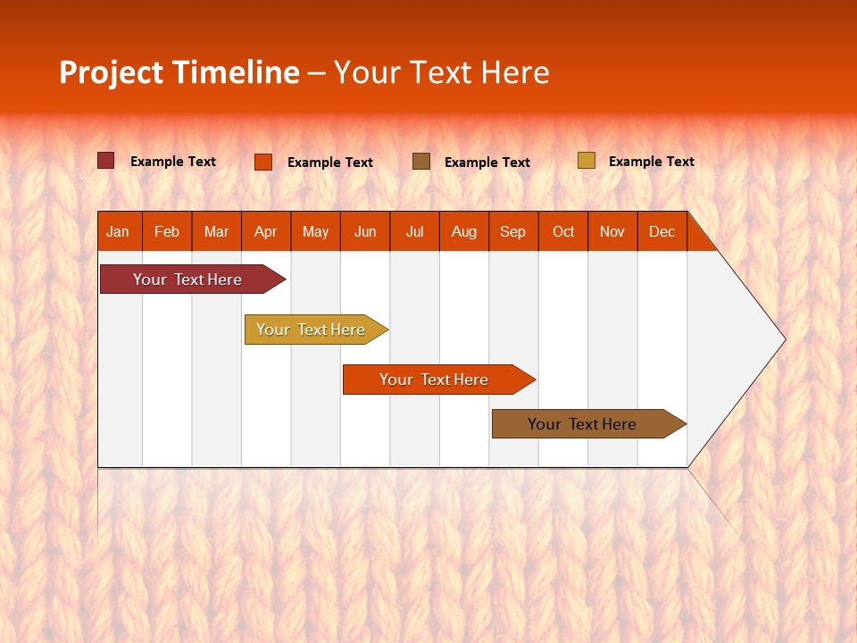 Woolen Knitting Textile PowerPoint Template