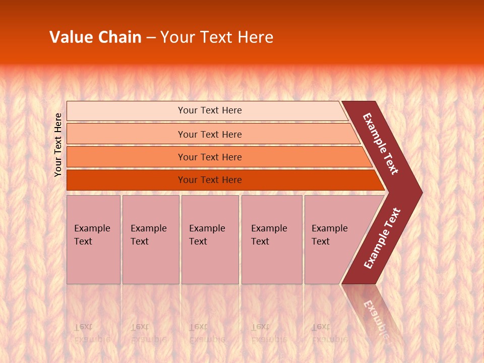 Woolen Knitting Textile PowerPoint Template