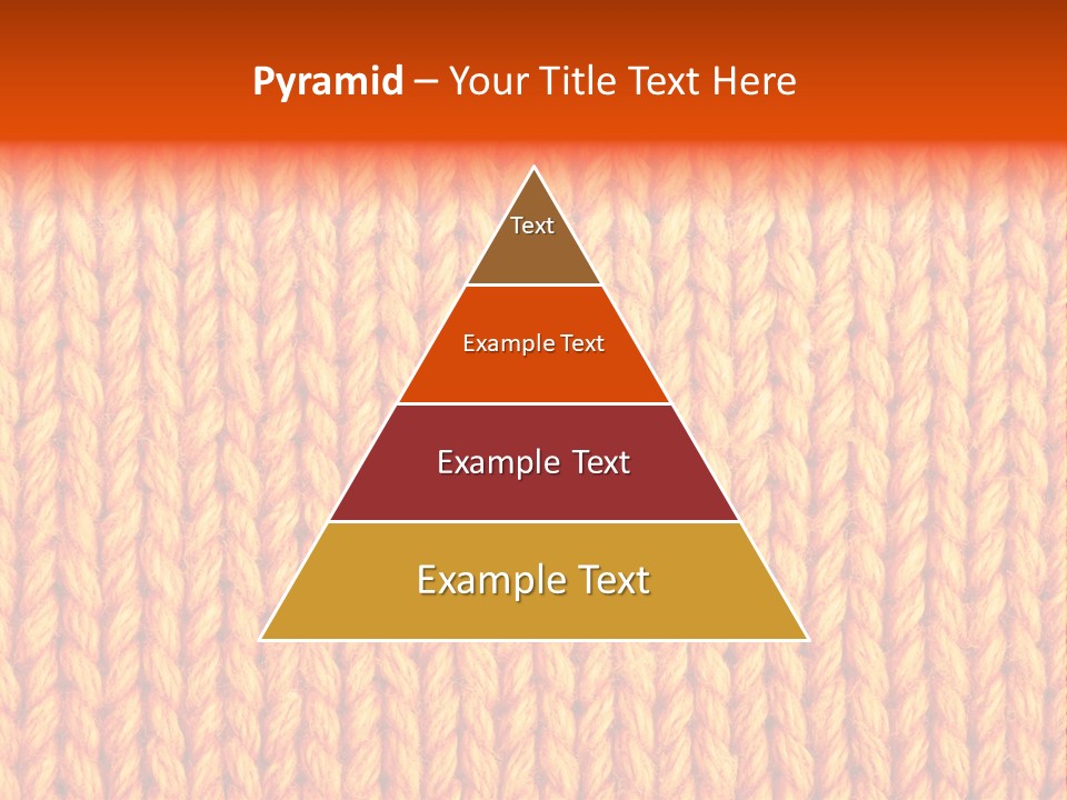 Woolen Knitting Textile PowerPoint Template