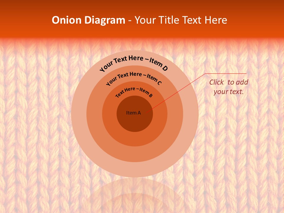 Woolen Knitting Textile PowerPoint Template