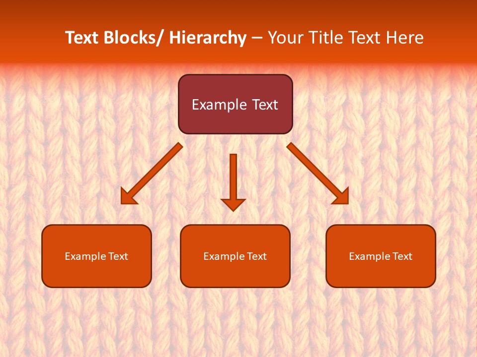 Woolen Knitting Textile PowerPoint Template