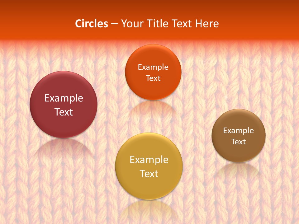 Woolen Knitting Textile PowerPoint Template