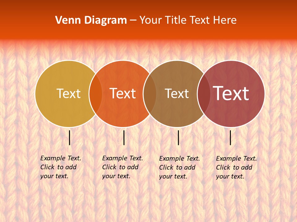 Woolen Knitting Textile PowerPoint Template