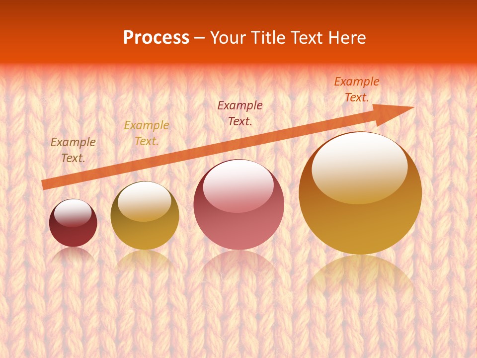 Woolen Knitting Textile PowerPoint Template