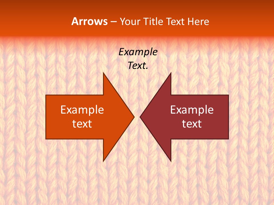 Woolen Knitting Textile PowerPoint Template