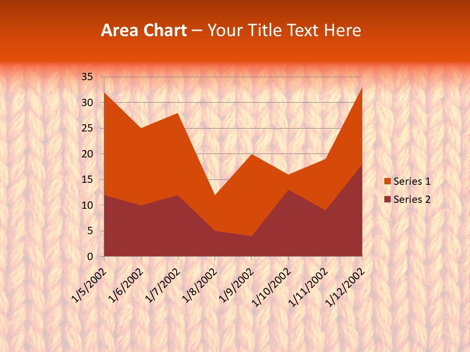 Woolen Knitting Textile PowerPoint Template
