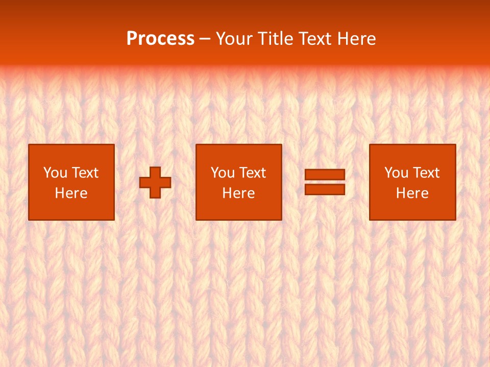 Woolen Knitting Textile PowerPoint Template
