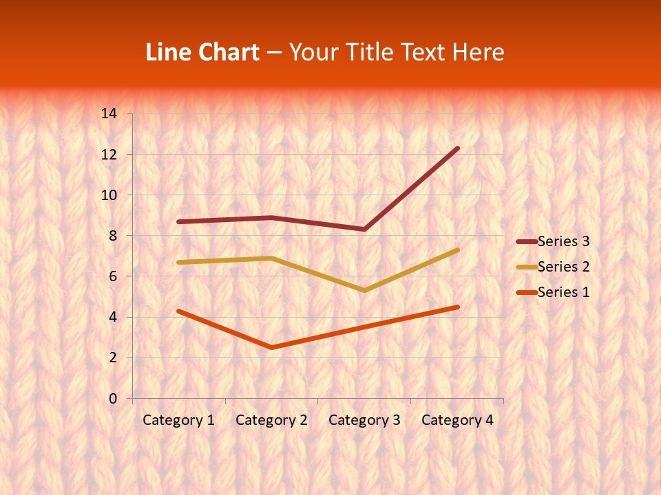 Woolen Knitting Textile PowerPoint Template