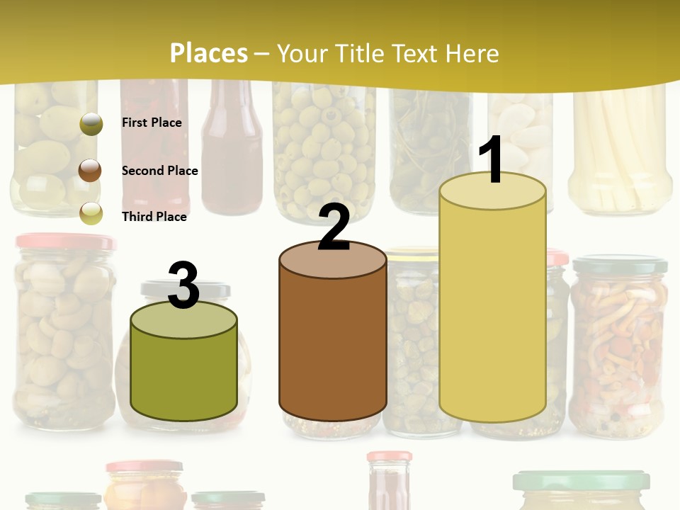 Conserved Bell Olives PowerPoint Template