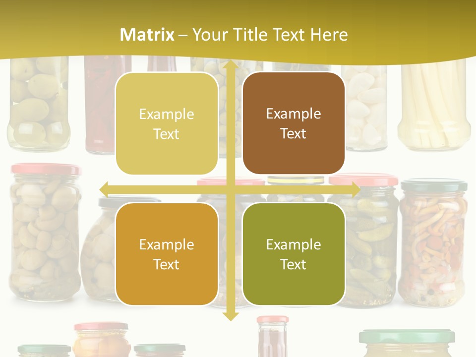 Conserved Bell Olives PowerPoint Template