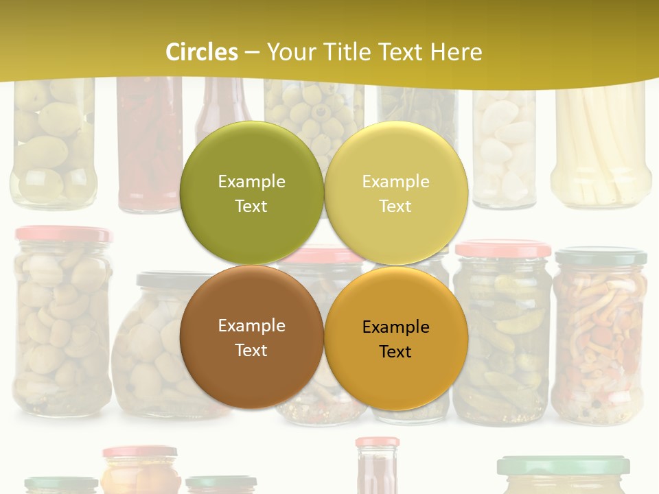 Conserved Bell Olives PowerPoint Template