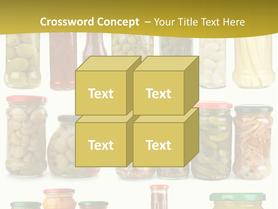 Conserved Bell Olives PowerPoint Template