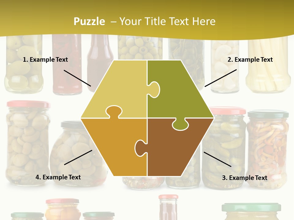 Conserved Bell Olives PowerPoint Template