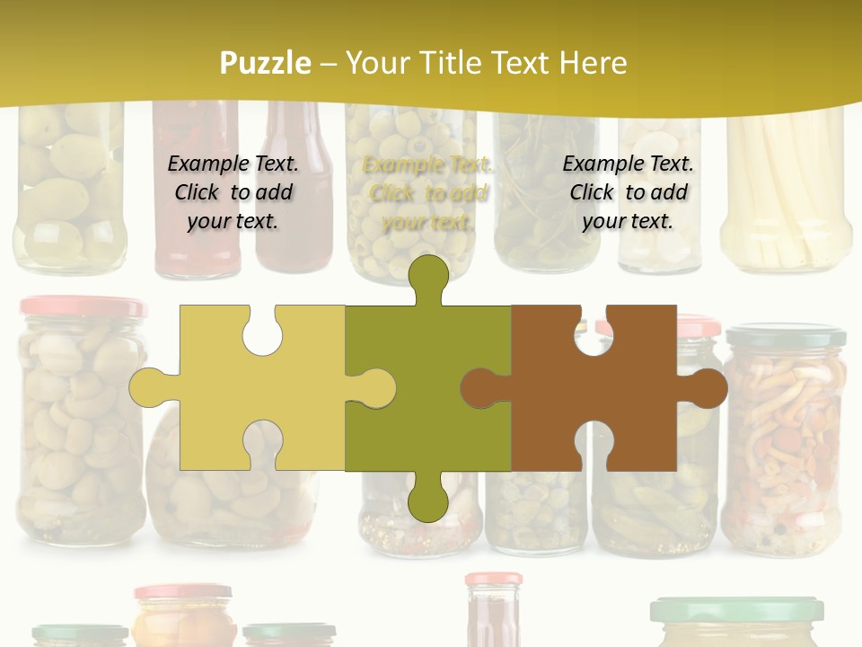 Conserved Bell Olives PowerPoint Template