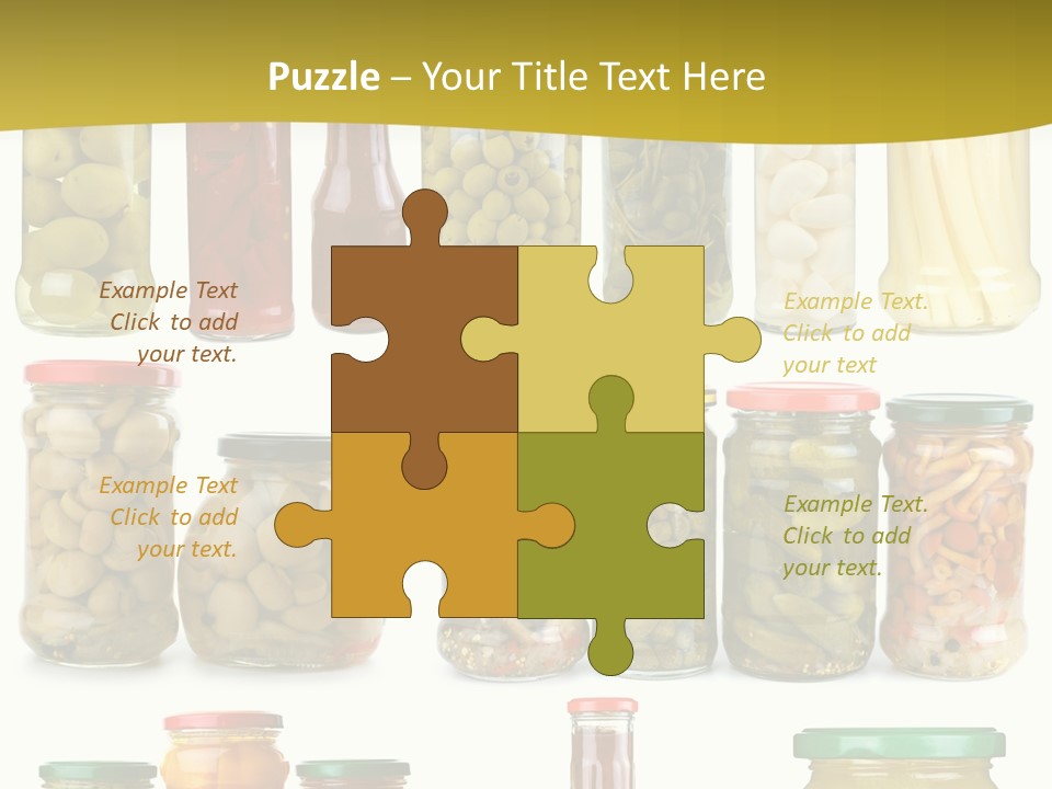 Conserved Bell Olives PowerPoint Template