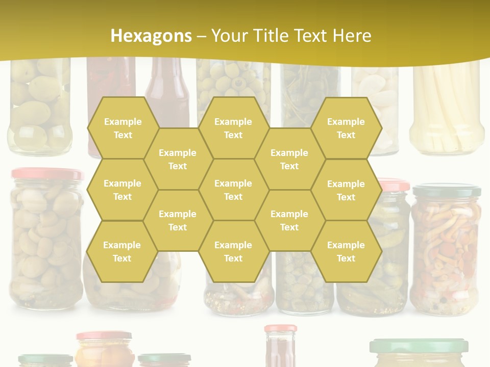 Conserved Bell Olives PowerPoint Template