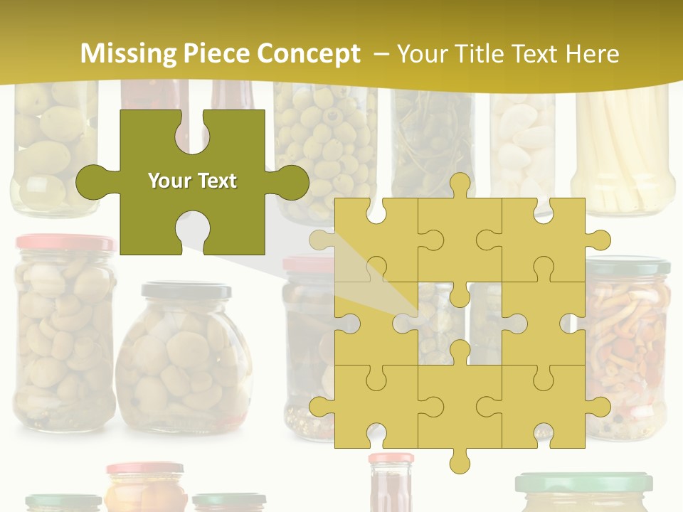 Conserved Bell Olives PowerPoint Template