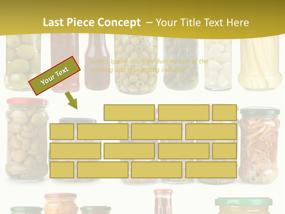 Conserved Bell Olives PowerPoint Template