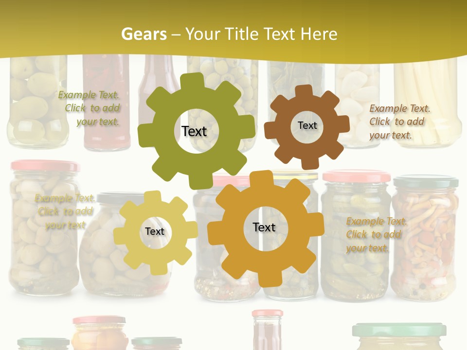 Conserved Bell Olives PowerPoint Template