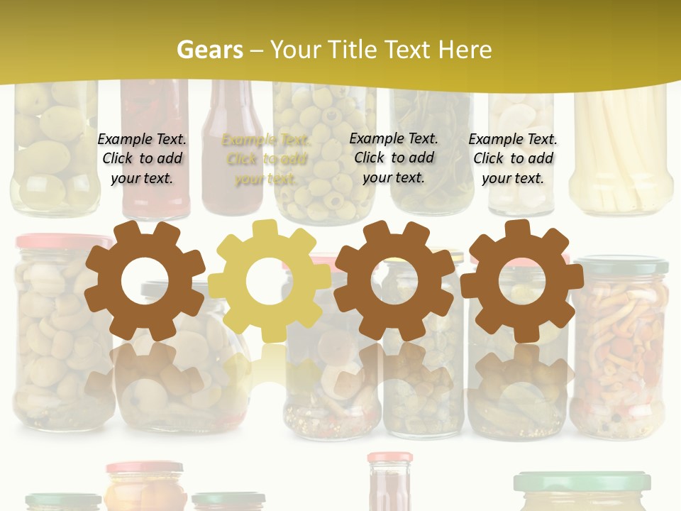 Conserved Bell Olives PowerPoint Template